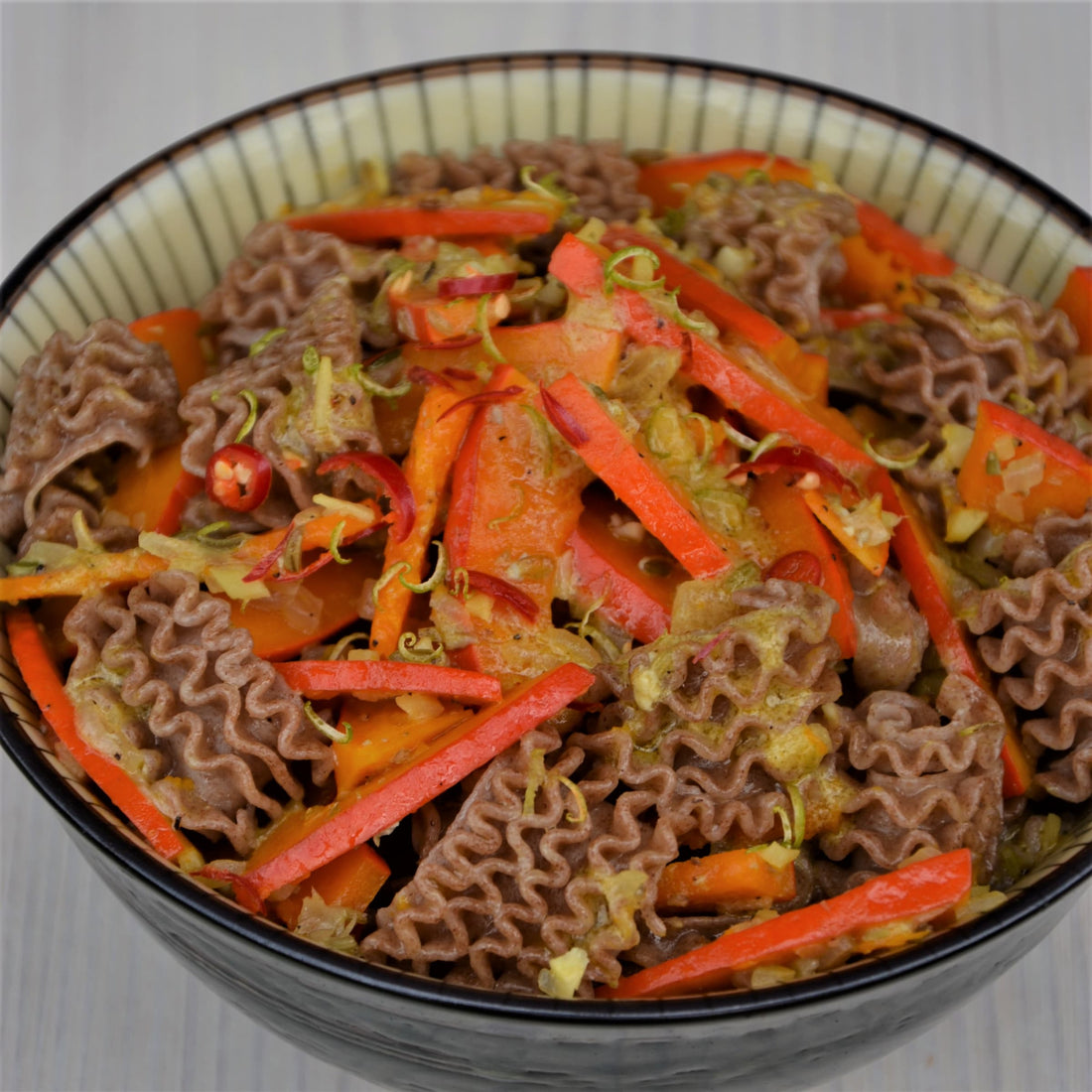 Emmerlinge mit Kürbissauce